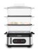 Heinner HSA-D950SS Cuiseur vapeur 9L - Cuiseur vapeur 800-950W avec minuterie - 3 couches sans BPA - Pour légumes, riz, poisson, poulet et œufs - Affichage LED