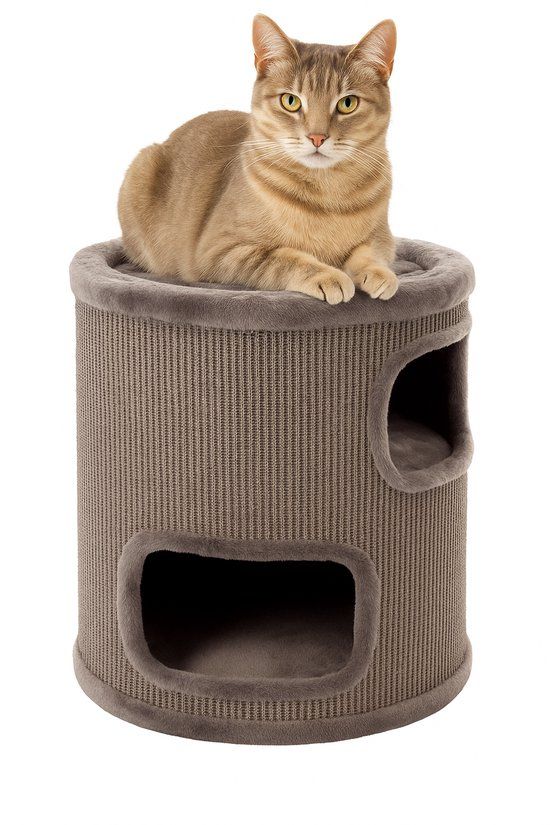 Flamingo Kattenkrabton Enes S - Grijs - 42x42x56 cm