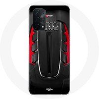 Oppo Etui voor Oppo A74 Audi RS Logo rood Maniacase