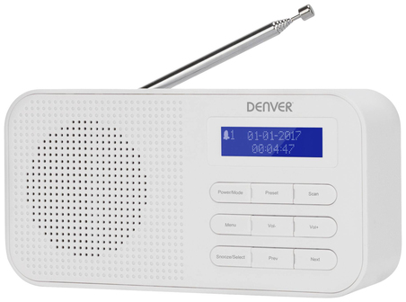 Denver DAB-42 Personal Digital Radio - White