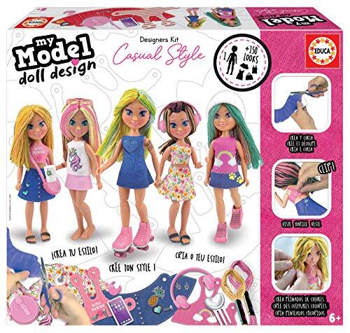 Educa - My Model Doll Design Casual pop, meerkleurig, 18368