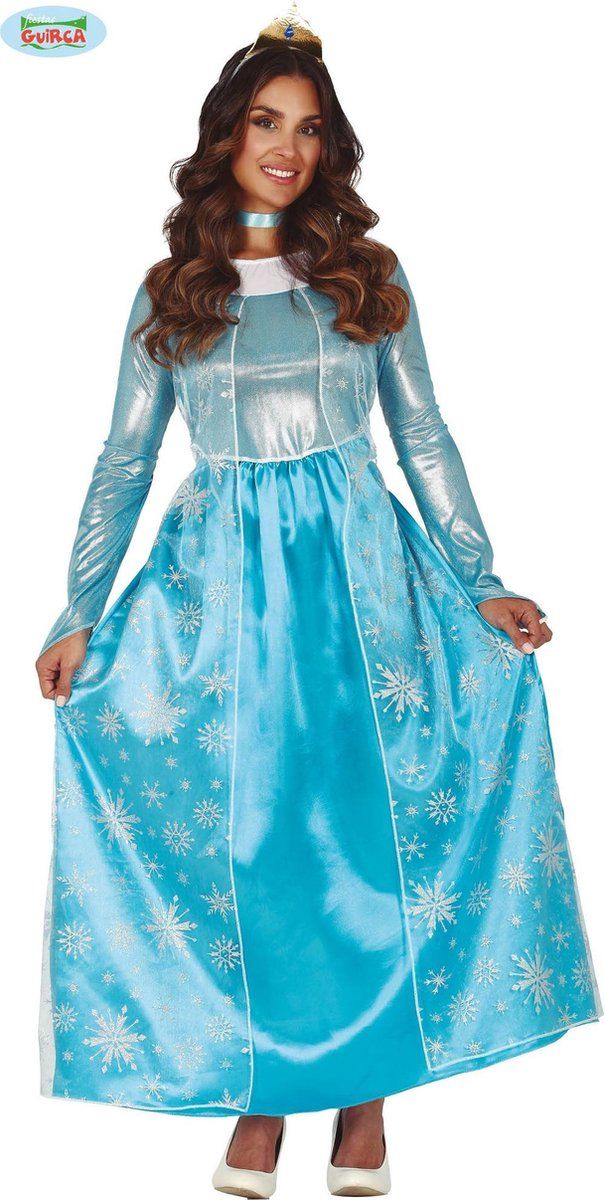 Guirca IJsprinses Aurora Vrouw - Maat L - Blauw - Polyester