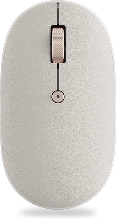 Satechi OntheGo Draadloze Muis – Multi-Apparaat Koppeling – Oplaadbare Functie – Aanpasbare DPI-Controle - Beige