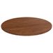VidaXL Tafelblad rond Ø70x1,5 cm bewerkt massief eikenhout donkerbruin
