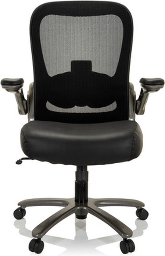 INSTRUCTOR XXL T I Bureaustoel - Leder/Mesh - Zwart - 220 kg