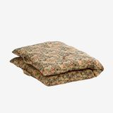 Madam Stoltz Coussin de salon en coton 60x100 cm imprimé fleurs pêche