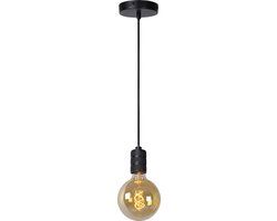 Lucide Jova Hanglamp - Ø 10 cm - Zwart - E27 - Dimbaar