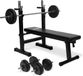VirtuFit Verstelbare Halterset - 30,5 kg - Halterbank Compact - Dumbbellset - Halterset