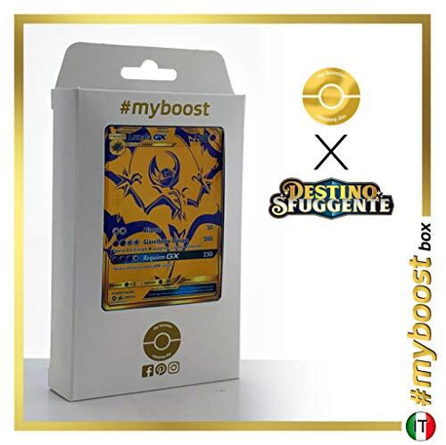 my-booster Lunala-GX SM103A Shiny Gold - #myboost X Sole E Luna 11.5 Destino Sfuggente - Doos met 10 Pokemon Italiaanse kaarten