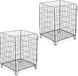 Merkloos Relaxdays Compostbak - set van 2 - met bodem - staal