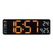 Hama Horloge mural Santa Cruz Thermo Blanc