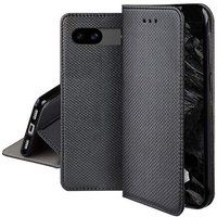 Google Pixel 8a Housse - Étui Coque Pochette Portefeuille + Film Écran - Noir Magnétique