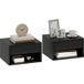 TORMATOR Lot De 2 Tables De Chevet Murales, Tables De Nuit, Tiroir, Compartiment Ouvert, Plateau, 37 X 32 X 21 Cm, Noir