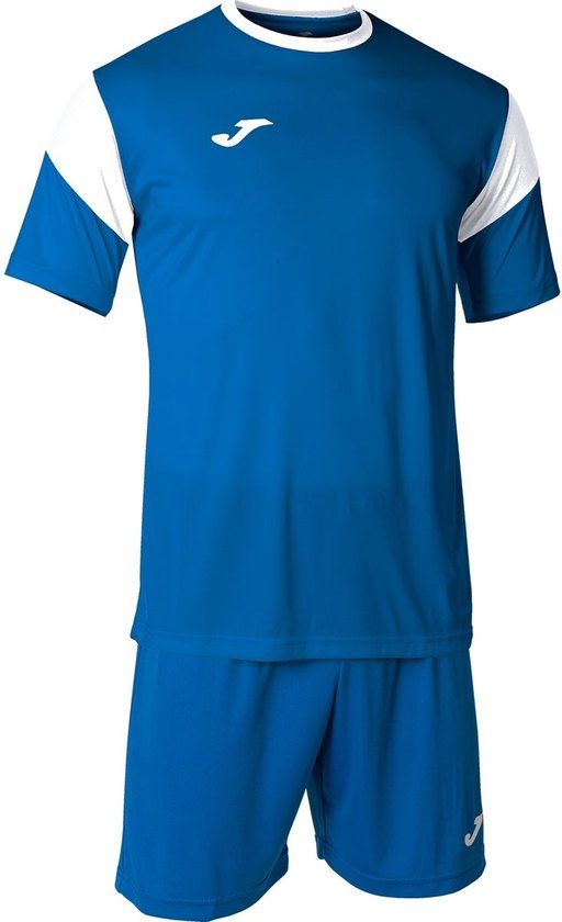 Joma Phoenix Voetbalset Korte Mouw Kinderen - Royal / Wit - Maat 116
