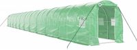 vidaXL Tuinkas met stalen frame, groen, 44 m², 22x2x2 meter