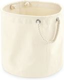 Westford Mill Stevige canvas cadeau/opbergzak - 40 x 40 cm - beige - Katoenen opbergzakken - Cadeauzak - 50 liter