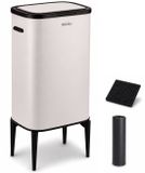 Rilenta Prullenbak op Poten - 60 Liter - Licht Beige