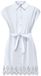 Only Lou Life Emb Robe courte sans manches Blanc L Femme