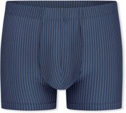 SCHIESSER Heren Short faded denim Gestreept XXL