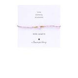 A Beautiful Story Armband Iris Card Rozenkwarts Goudkleurig