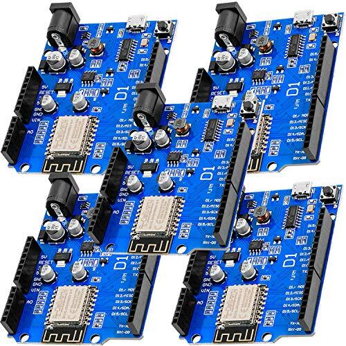 AZ Delivery 5 x D1 Wifi Board NodeMCU ESP8266MOD-12F Wlan Modul compatibel met Arduino inclusief E-Book!