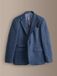 Next - Heren - Signature slim-fit Nova Fides blazer van een wolmix met visgraatmotief - Blauw
