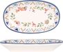 Bonna Spring platte schaal - porselein - 19x11 cm - set van 2