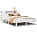 vidaXL Bed met boekenkast zonder matras grenenhout wit 135x190 cm