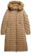 Superdry Fuji Lange Jas Met Bontkap Dames Shaker Beige