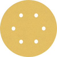 Bosch 15cm Round Sanding Sheets - Wood - Brown - 5 Pack