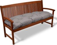 Beautissu Bankkussen Flair BK – Zitkussen Tuinkussen 100x50x8 cm licht grijs