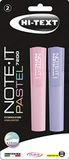 HI-TEXT 7200 NOTE-IT marker, pastelpunt, wigvormige punt, 2 stuks, verschillende kleuren