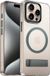 Coverzs Luxe Magnetische Hardcase Geschikt voor iPhone 14 Pro – Grijs