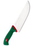 Sanelli Premana Professional vleesmes om te snijden, roestvrij staal, groen/rood, 24 cm