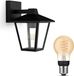 Philips Hue Kinno Wandlamp voor Buiten Down (Noir) - Lampe d'extérieur - E27 - Lumière blanc chaud - Hue White Filament