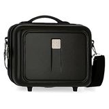 Roll Road Camboya Toilettas, aanpasbaar, met schoudertas, zwart, 29 x 21 x 15 cm, stijf, ABS 9,14 l