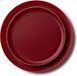 Decorline - 20-delige Premium herbruikbare plastic feestserviesset - Burgundy met gouden rand - Edge Collectie