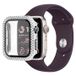Apple Coque Apple Watch SE (2022)/SE/6/5/4 en Strass décoratifs avec protection d'écran - 40mm - Argenté