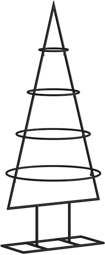 vidaXL Kerstboom Decoratie - 60 cm - Zwart Metaal