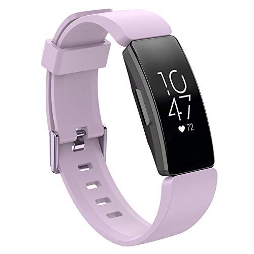 By Qubix Qubix Fitbit Inspire 1 / HR/Ace 2 Siliconen Bandje - Large - Lila