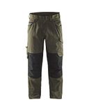 Blåkläder Service Werkbroek met stretch 1495-1330 - Groen/Zwart - D108