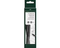Faber-Castell Houtskool staafjes - Zwart - 12 stuks
