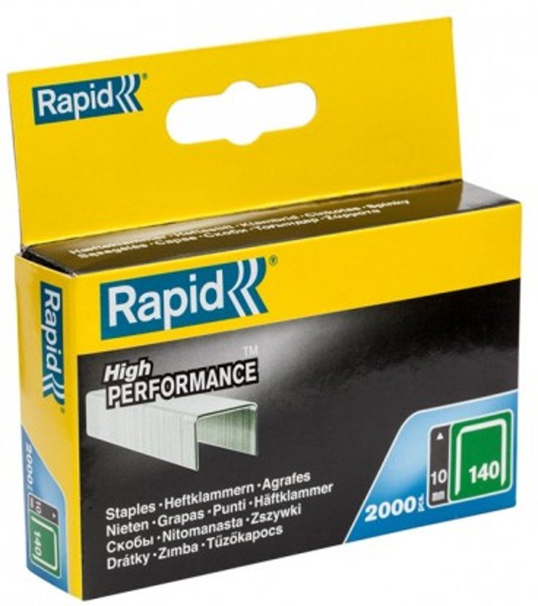 Rapid Niet 140/10mm 2000/Blisterbox