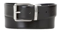 VALENTINO Leren riem Premium Pin Buckle Belt W95 Nero / Blu zwart donkerblauw