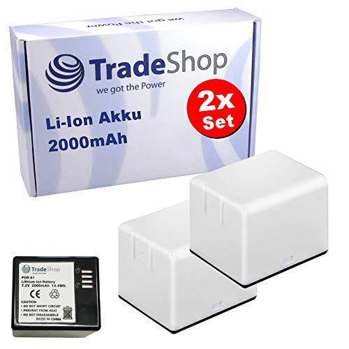 Trade Shop 2X Li-Ion batterij voor Arlo Pro/Pro 2 - 2000mAh - Vervangt 308-10029-01, 308-10047-01, A-1, A-1B