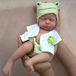 32cm Silicone Reborn Baby Doll avec Vêtements et Biberon