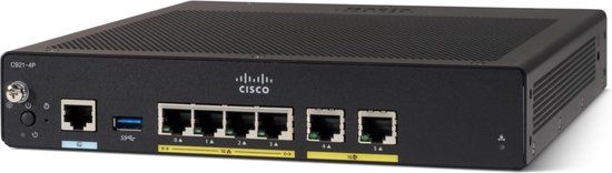 Cisco C927-4P Bedrade Router - Gigabit Ethernet - Zwart