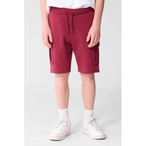 Shoeby regular waist sweatshort donkerrood