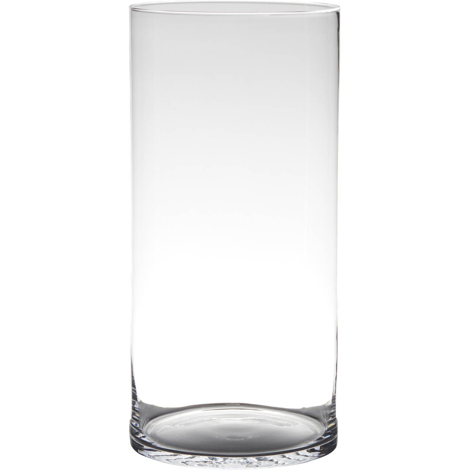 Hakbijl glass Cylinder Vaas - 40 x 19 cm - Transparant