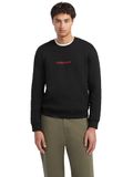Guess Zwart Katoen Ronde Hals Lange Mouw Regular Fit Logo Casual Mannen Sweatshirt M